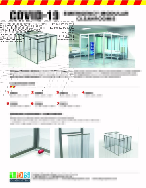 COVID19 Emergency Modular Cleanrooms IDS Signage Company