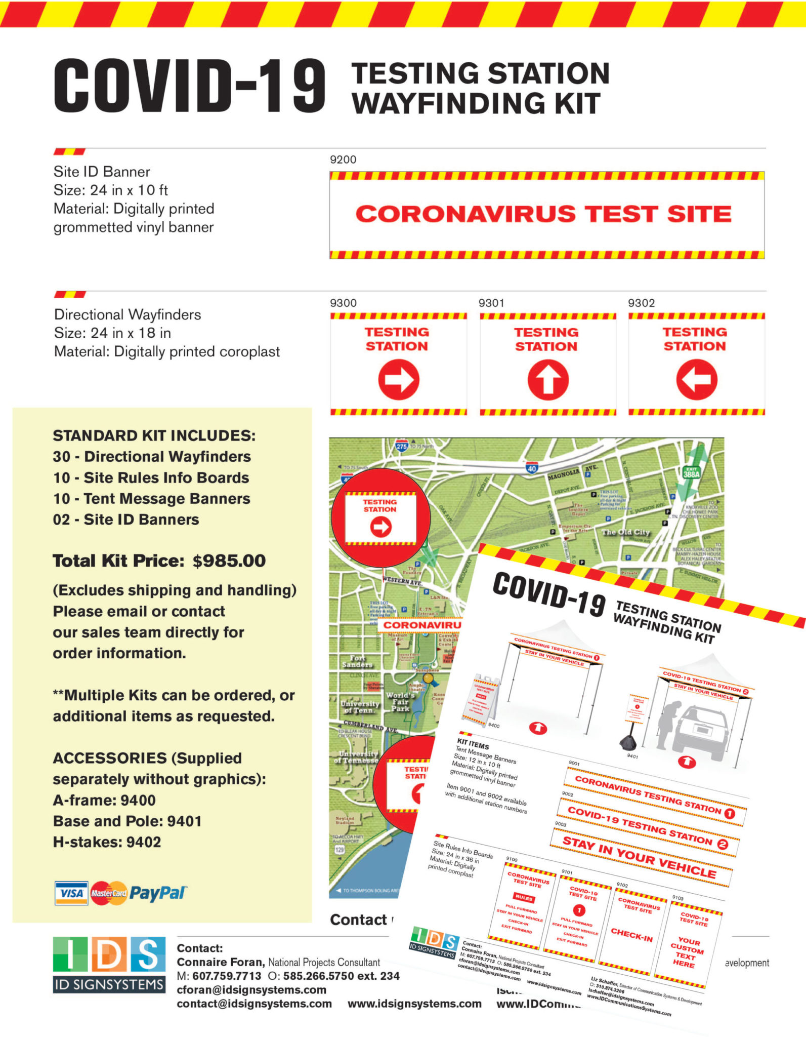 Wayfinding Systems: COVID-19 Testing Directional Signage