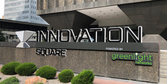 Innovation Square Urban Campus Illuminated Gateway