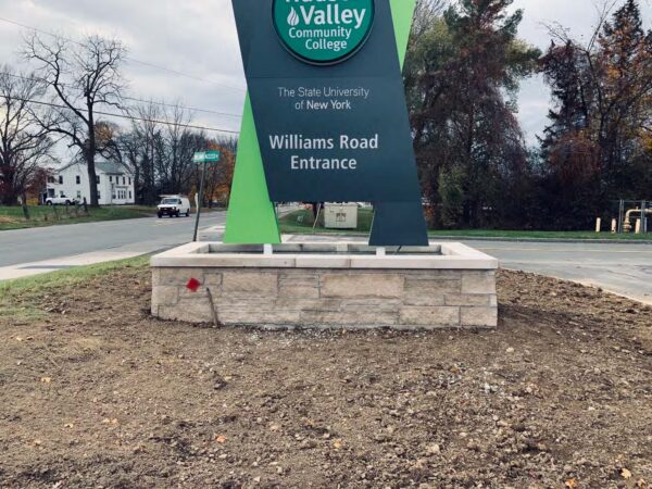 Hudson Valley Community College Gateway and Building Signage