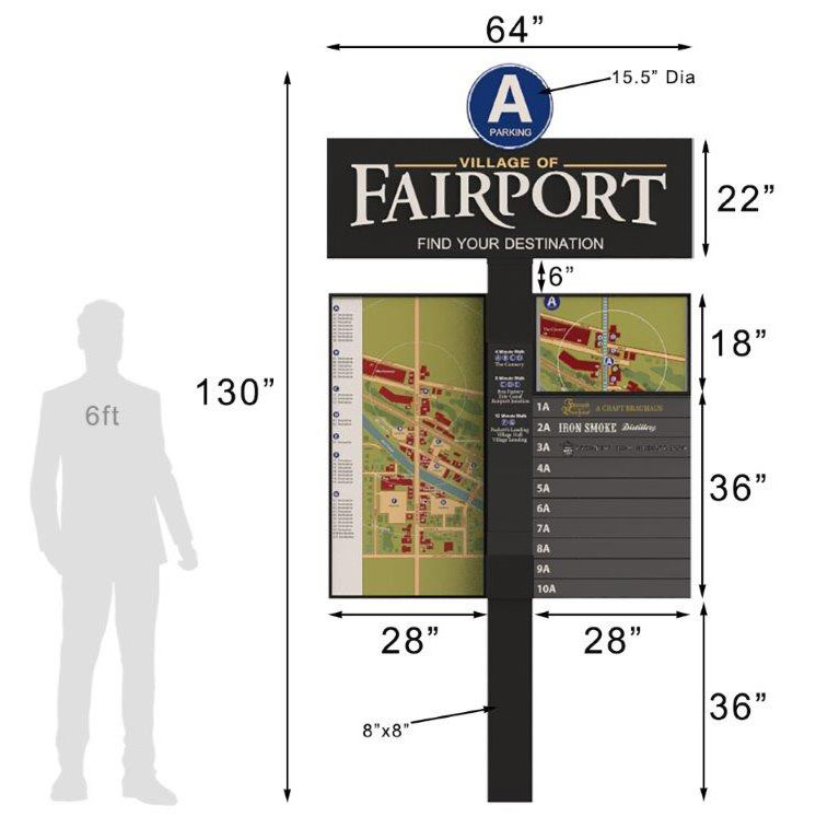 Village of Fairport rendering dimensions